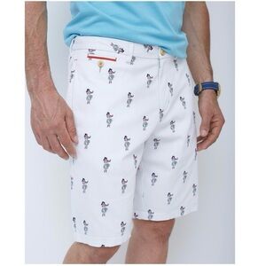 Tommy Bahama Waikiki Hula Girls Textured Flat Front Chino Shorts